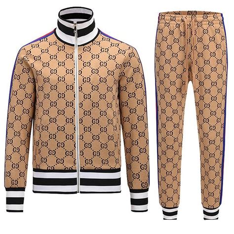 blue gucci track suit|Gucci men's tracksuit.